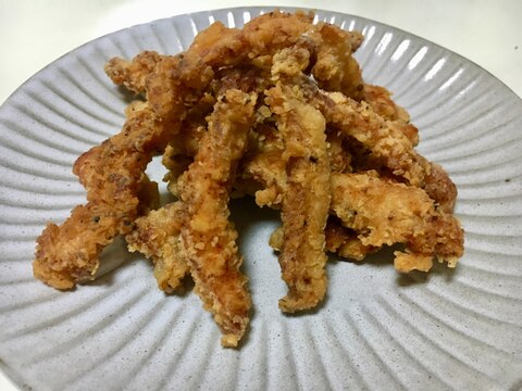 鶏むね肉のスティックフライ